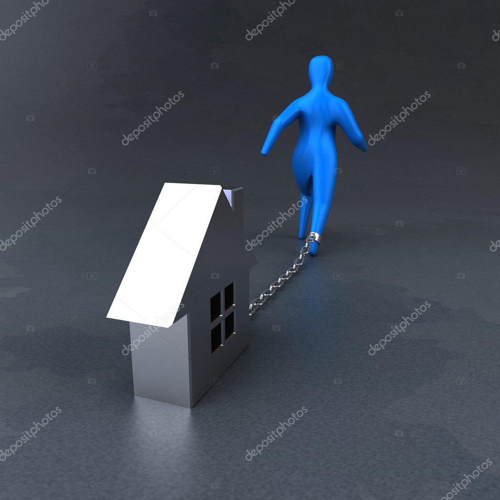 Burden symbol with house Stock Photo by ©julos 125041104