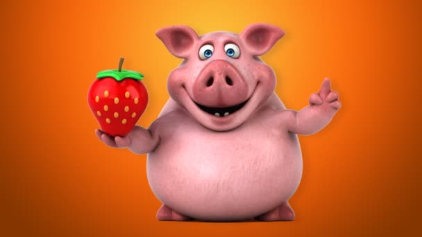 Drôle de porc à la fraise — Video