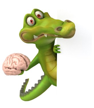 komik karikatür timsah