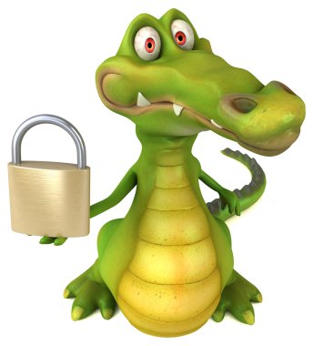 komik karikatür timsah