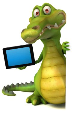 komik karikatür timsah