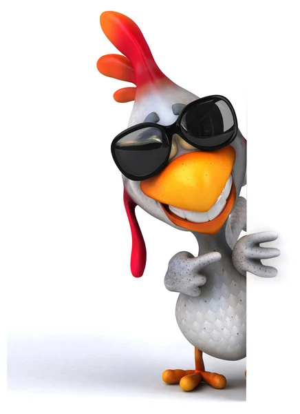 Poulet amusant dans des lunettes — Photo