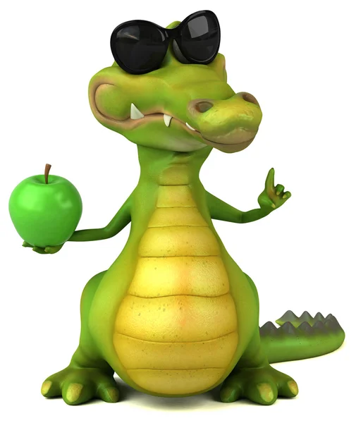 Funny cartoon crocodile — Stock Photo, Image