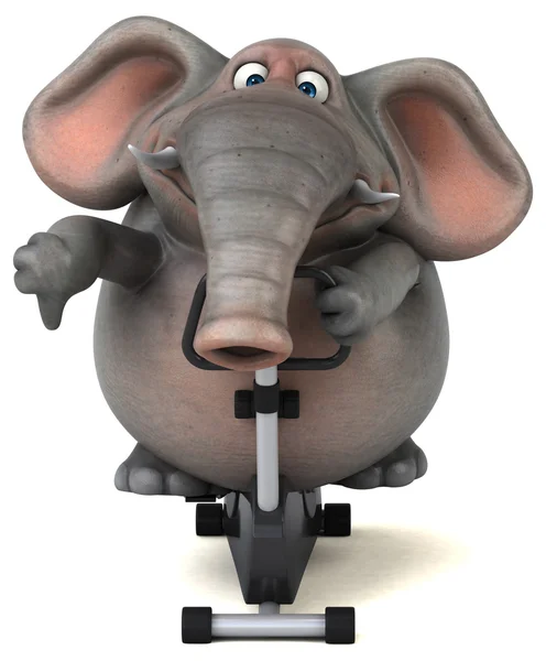 Grappige tekenfilm olifant — Stockfoto