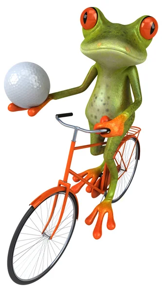 Funny cartoon frog — Stock Photo, Image