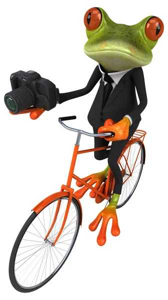 Funny cartoon frog — Stock Photo, Image