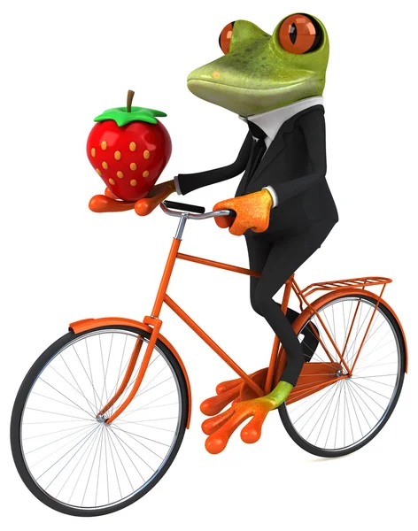 Funny cartoon frog — Stock Photo, Image