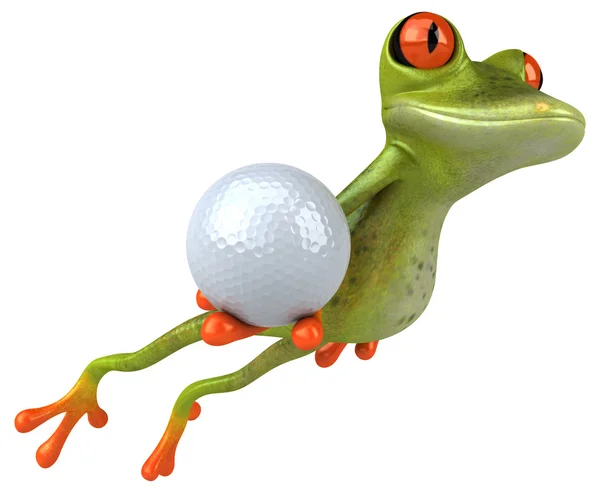 Funny cartoon frog — Stock Photo, Image