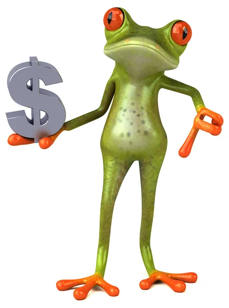 Funny cartoon frog — Stock Photo, Image