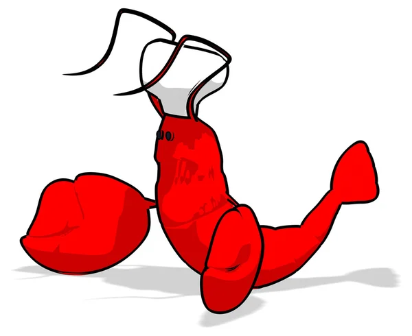 有趣的龙虾卡通 — 图库照片