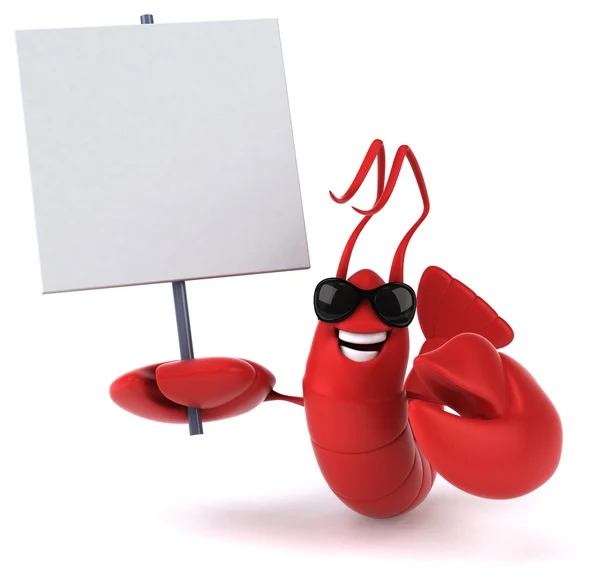Funny red  lobster — Stock Photo, Image