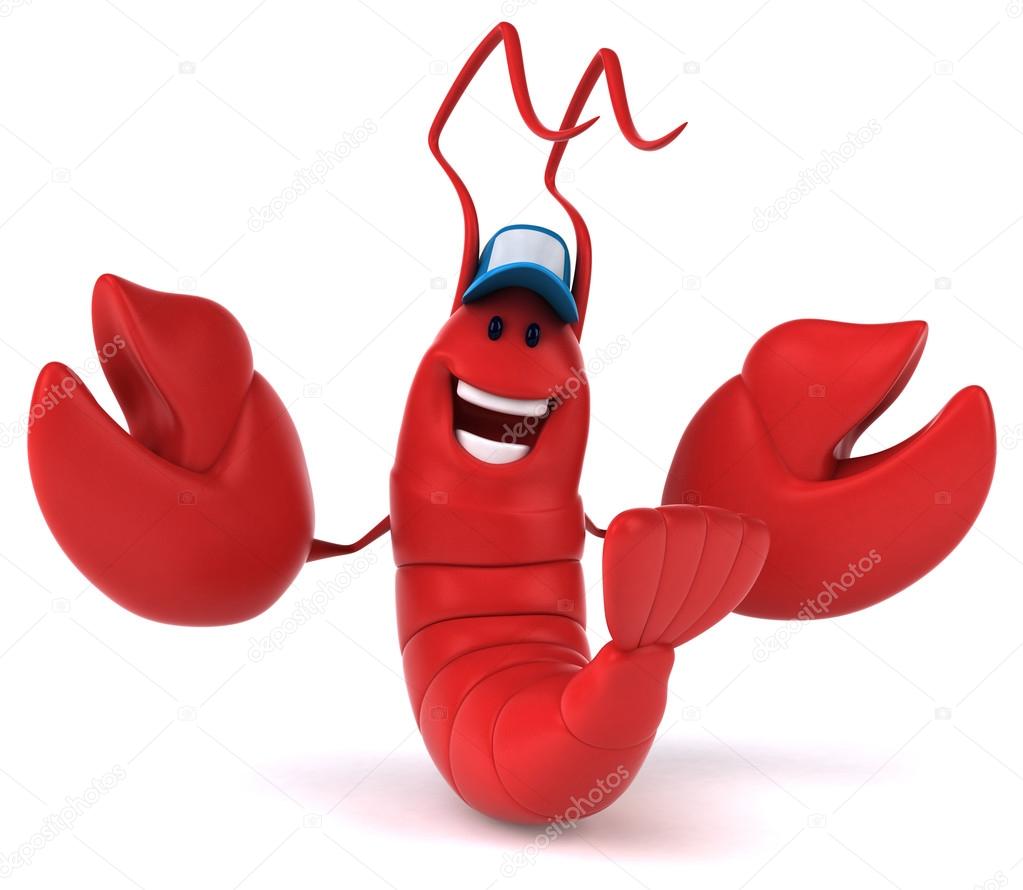 Red lobster picture Funny red lobster — Stock Photo © julos 125569072