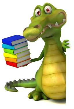 komik karikatür timsah