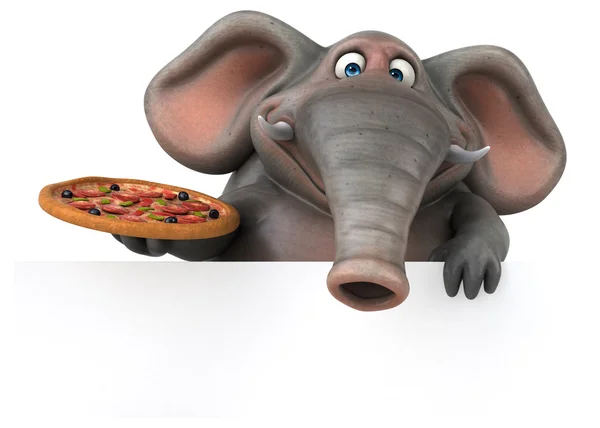 Divertido elefante de dibujos animados —  Fotos de Stock