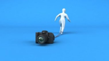 Fotoğraf makinesi simgesiyle yük