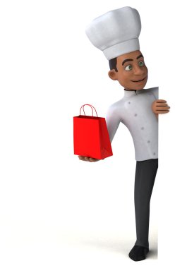 hediye paketi elinde Şef 