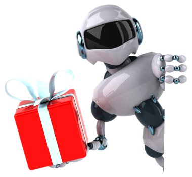  Robot holding Hediyelik 