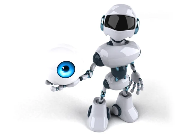 Robot gospodarstwa oko — Zdjęcie stockowe