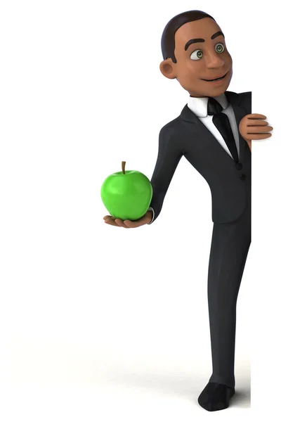 Biznesmen gospodarstwa apple — Zdjęcie stockowe