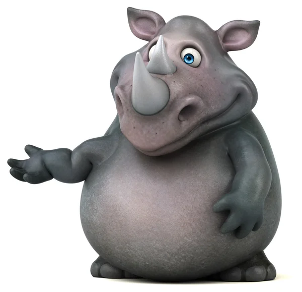 Cute Funny  rhinoceros — Stock Photo, Image