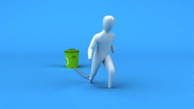 Yük sembolü çöp ile