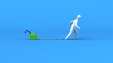 Benzin ile yük sembolü