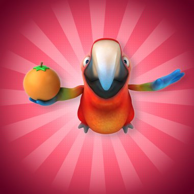 Turuncu tutan papağan 