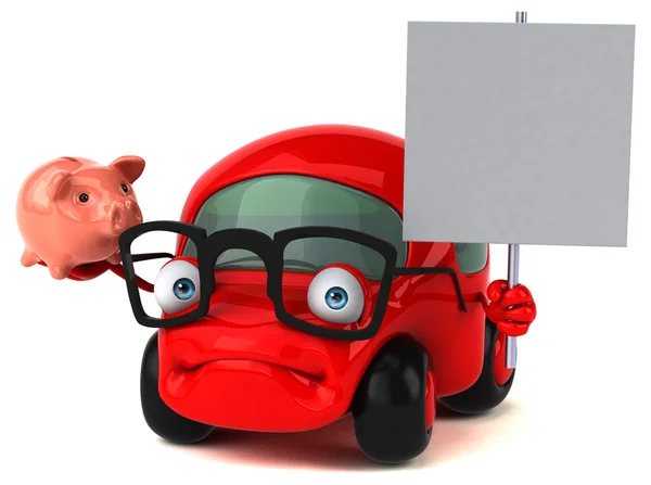 Leuke auto bedrijf piggy bank — Stockfoto