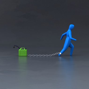 Benzin ile yük sembolü