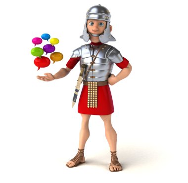  soldier holding bubbles  clipart