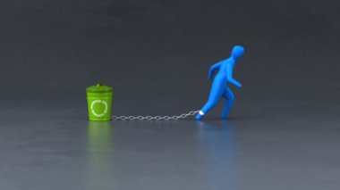 Yük sembolü çöp ile