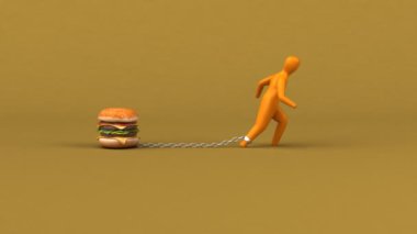 Hamburger ile yük sembolü
