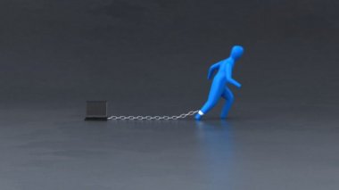 Dizüstü bilgisayar ile yük sembolü