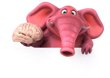 Pembe fil holding beyin