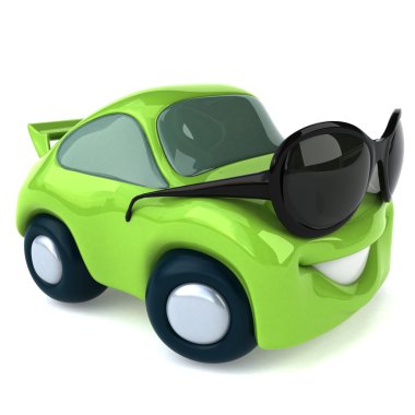 Gözlüklü komik araba  