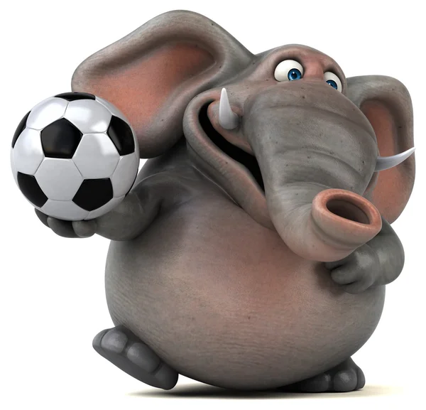 Piłka gospodarstwa zabawy słoń — Zdjęcie stockowe