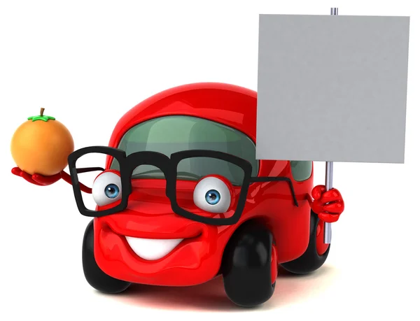 Tarjeta de retención de coche y naranja —  Fotos de Stock
