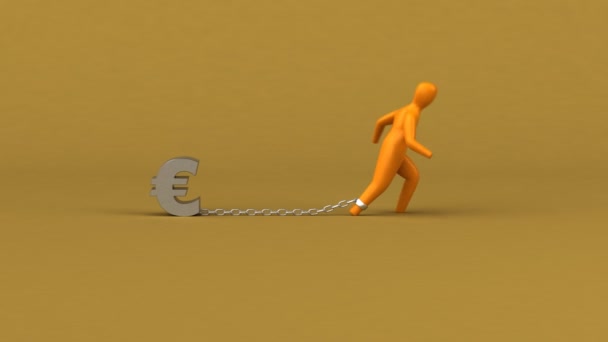 Symbole de charge avec euro — Video