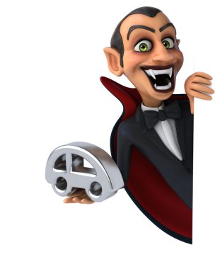 komik vampir holding araba 