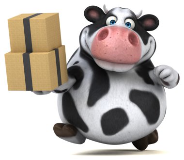 Eğlenceli inek holding kutuları