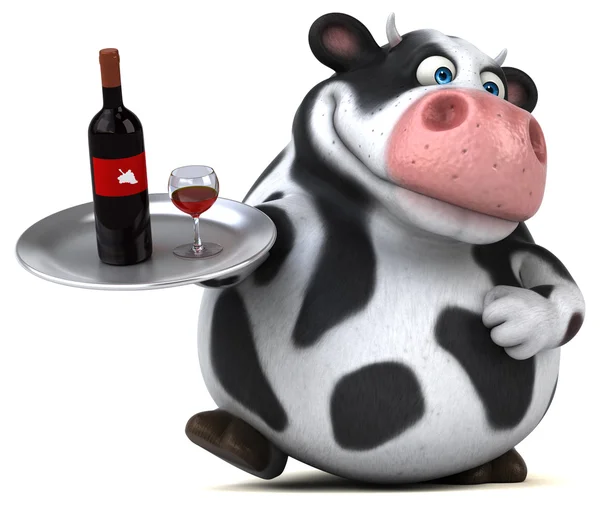 Vinho divertido de vaca — Fotografia de Stock