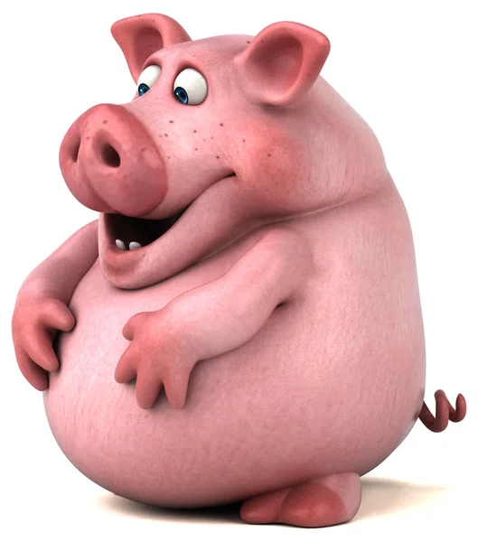 Funny pink pig — Stock Photo, Image