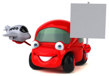 Eğlenceli araba holding uçak