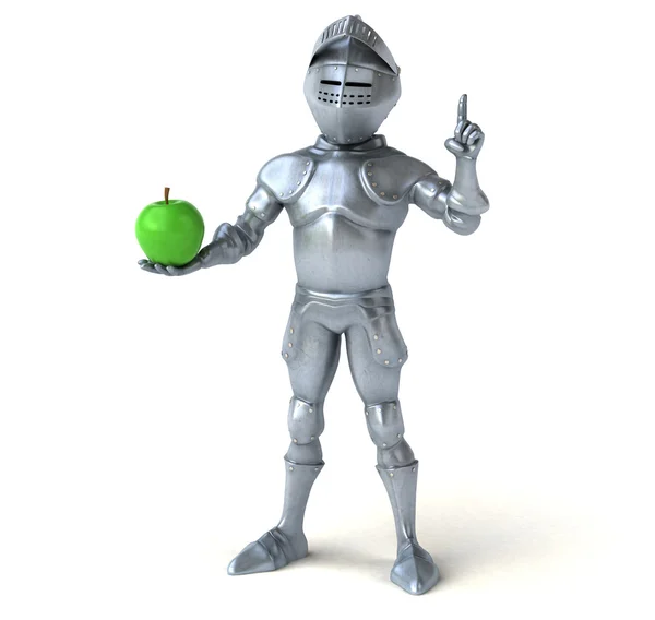 Şövalye holding elma — Stok fotoğraf