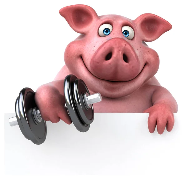 Funny pink pig — Stock Photo, Image