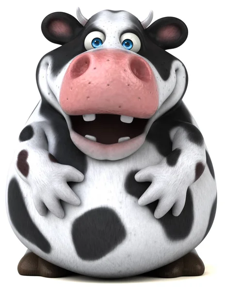 Funny happy cow — Stockfoto