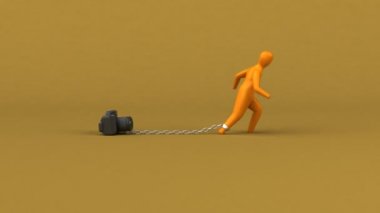 Fotoğraf makinesi simgesiyle yük