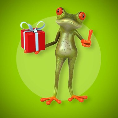 Kurbağa holding Hediyelik 
