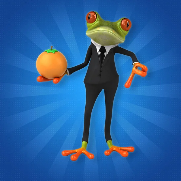 개구리 지주 오렌지 — 스톡 사진