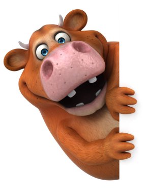 Eğlenceli inek holding kartı 